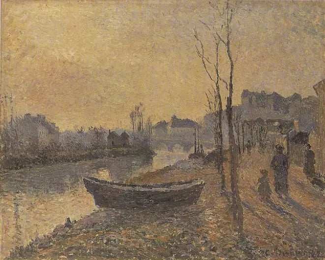 Quai du Pothuis, banks of the Oise - Camille Pissarro
