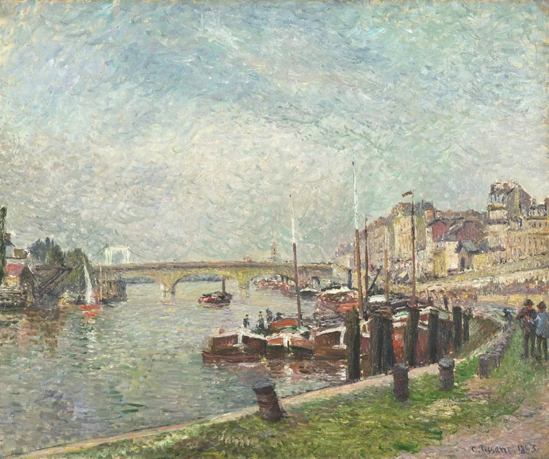 Napoleon Quay, Rouen - Camille Pissarro
