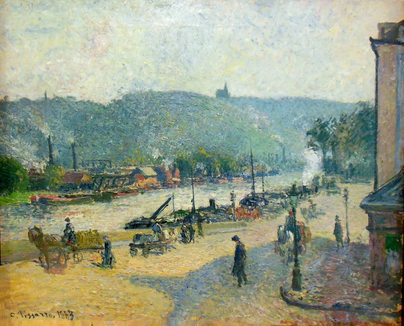 Quays of Rouen - Camille Pissarro