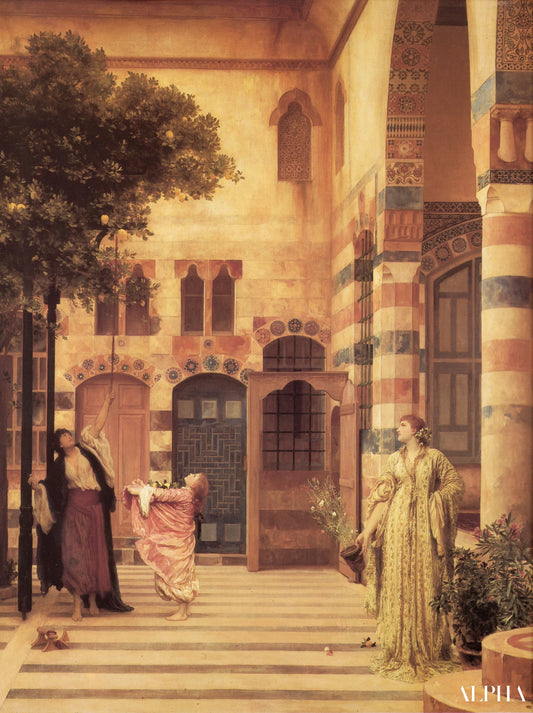 Jewish Quarter of Old Damascus - Frederic Leighton Reproductions of Paintings in Oil
