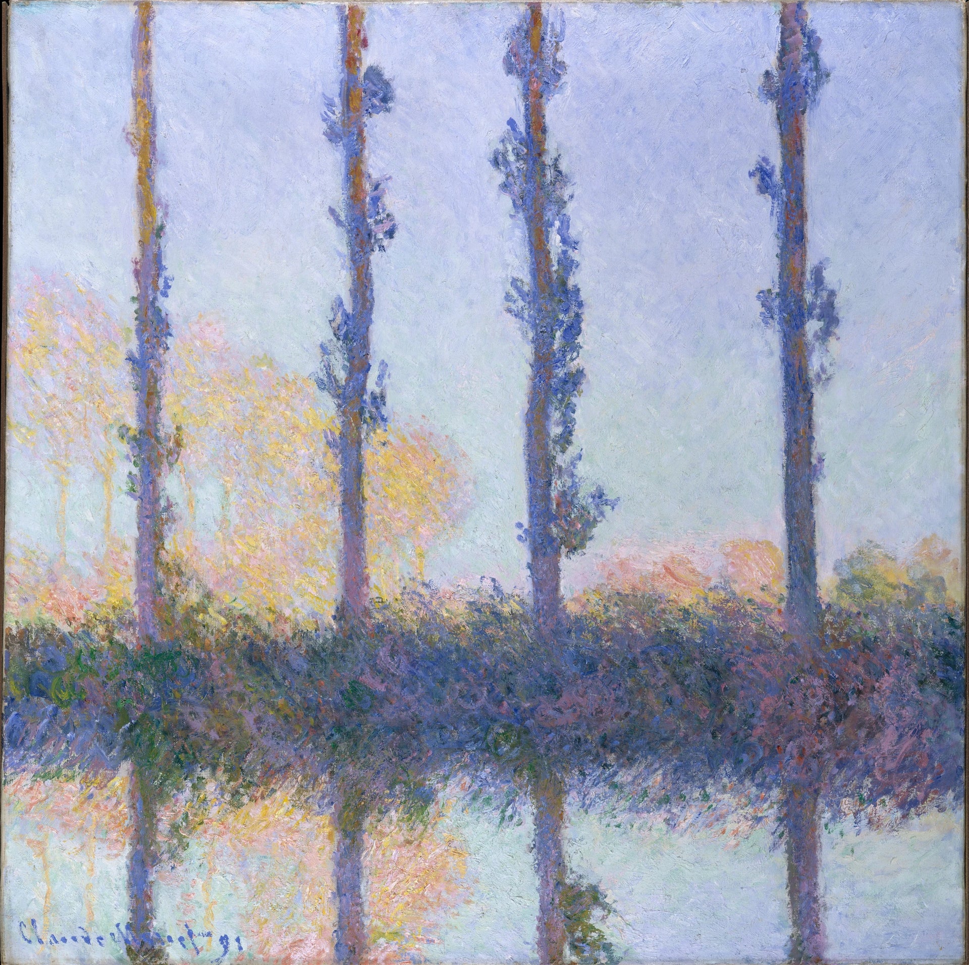 Les Quatre Arbres W1309 de Claude Monet – Metropolitan Museum of Art 29.100.110
