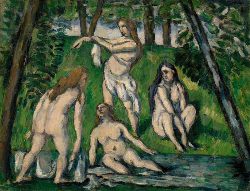 Four Bathers - Paul Cézanne