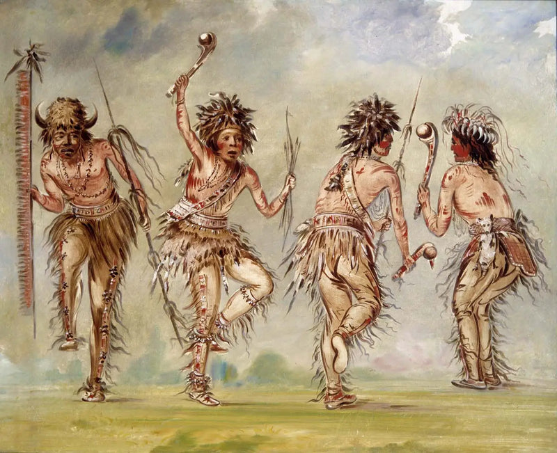 Four Dancers - George Catlin