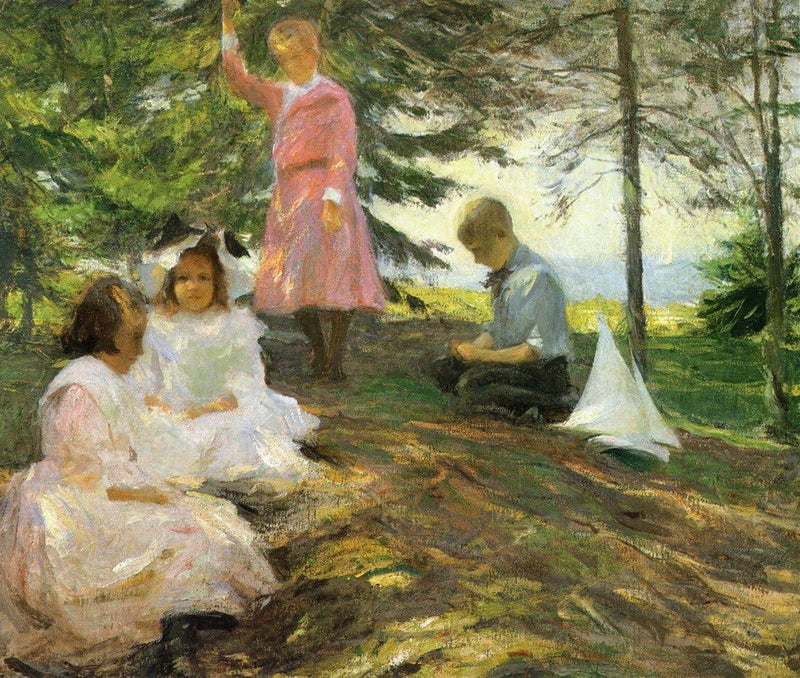 Four Children at North Haven - Frank Weston Benson