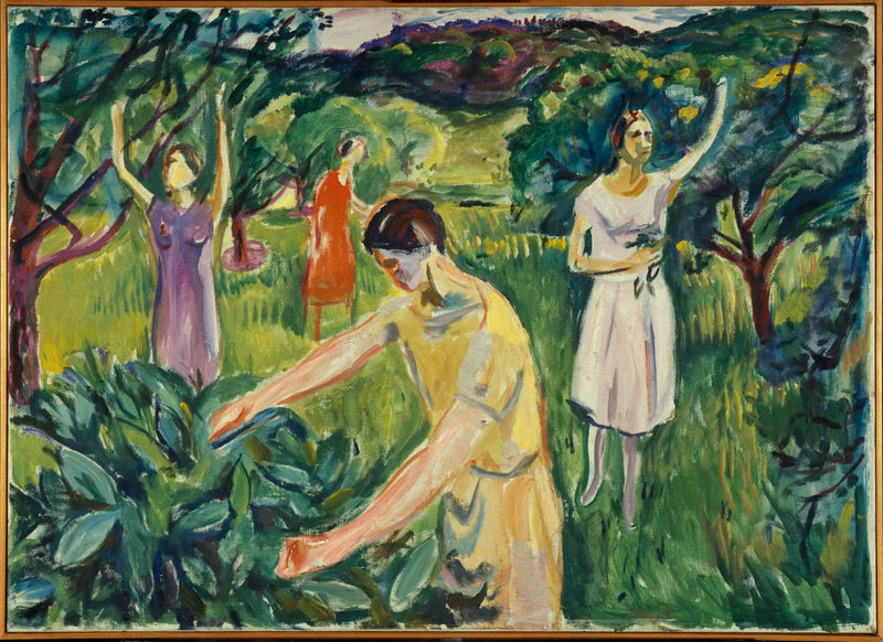 Four Women in the Garden - Edvard Munch