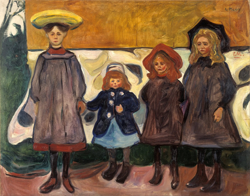 Four Girls at Åsgårdstrand - Edvard Munch