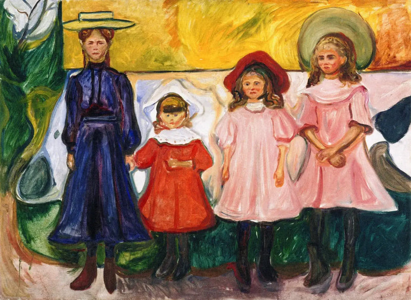 Four Girls at Åsgårdstrand - Edvard Munch