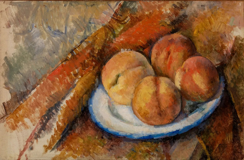 Four peaches on a plate - Paul Cézanne