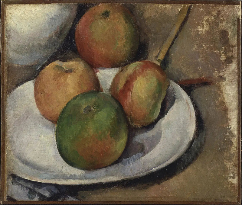 Four Apples and a Knife - Paul Cézanne