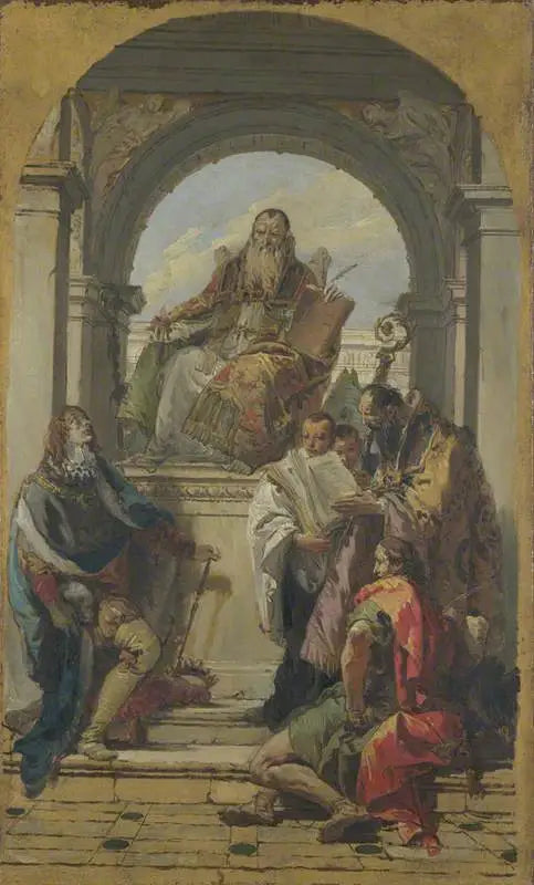 Quatre Saints - Giovanni Battista Tiepolo image 1 reproduction artisanale de tableau