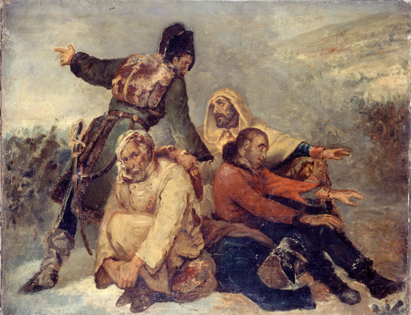 Four Soldiers of the Army in Retreat - Ary Scheffer