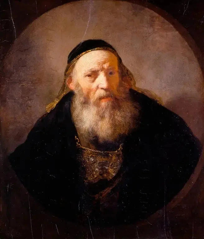 Portrait of a Rabbi - Rembrandt