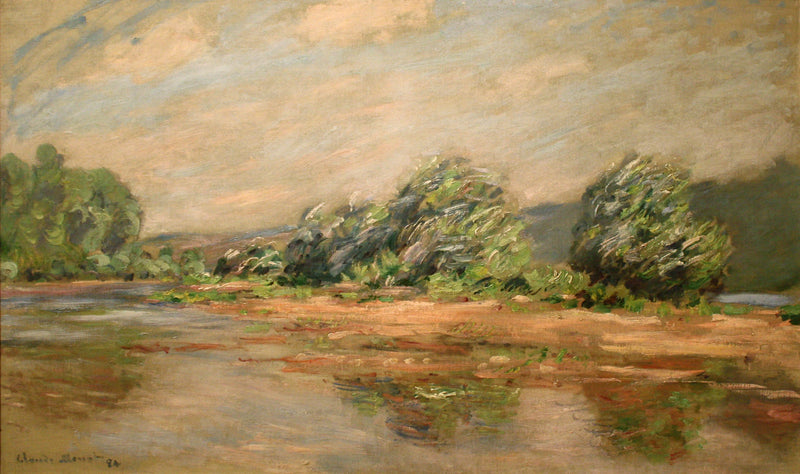 A gust of wind, the Seine at Port-Villez W1264 - Claude Monet