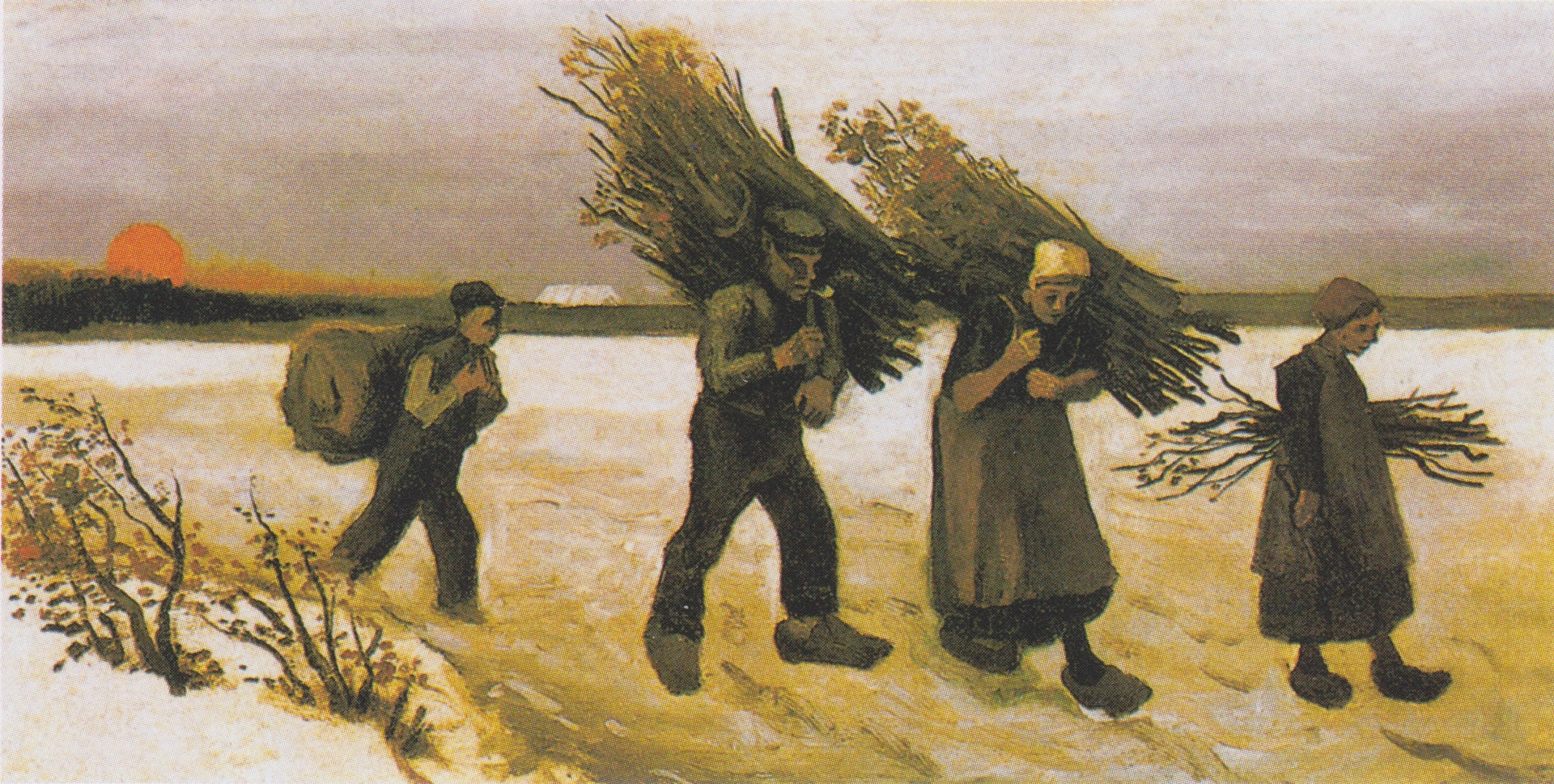 Ramasseurs de bois dans la neige F43 — Vincent van Gogh