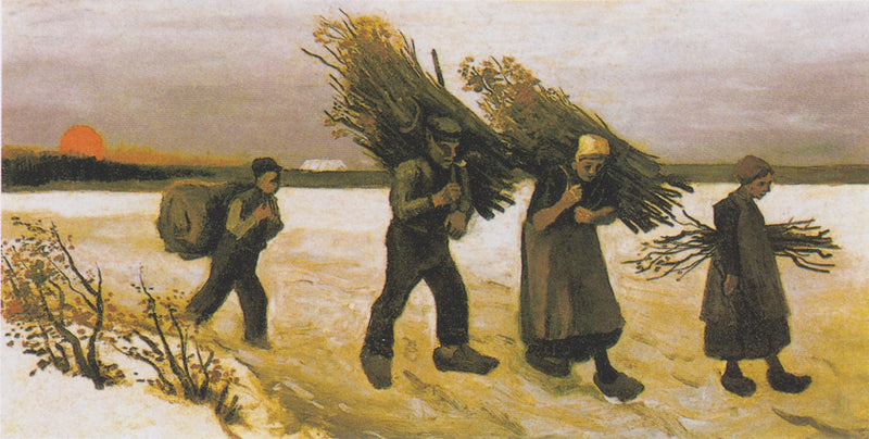 Wood Gatherer in the Snow - Vincent van Gogh