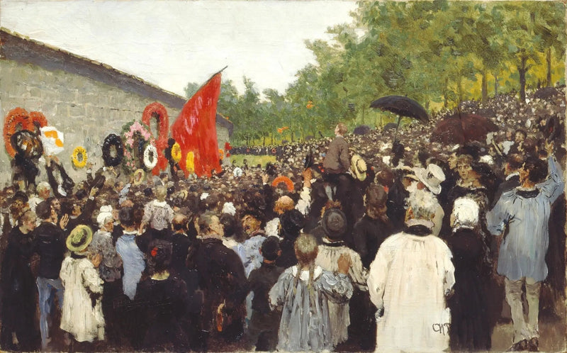 Gathering at Père Lachaise in memory of the victims of the Commune - Ilya Repin