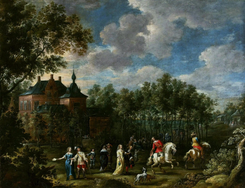 Gathering in a Park - David Teniers the Younger