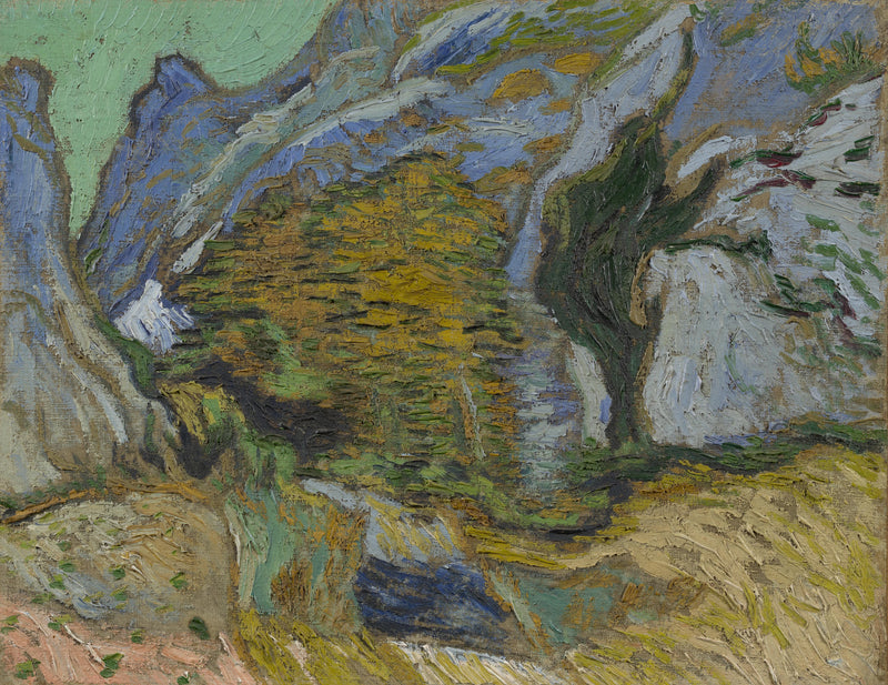 Ravine with a Small Stream - Vincent van Gogh