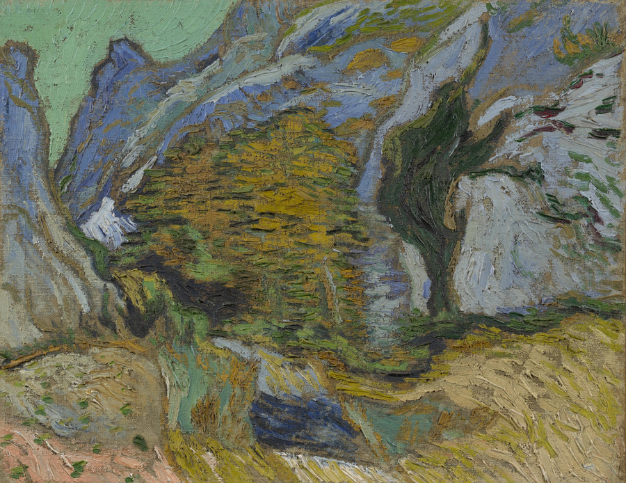 Ravine with a Small Stream - Vincent van Gogh