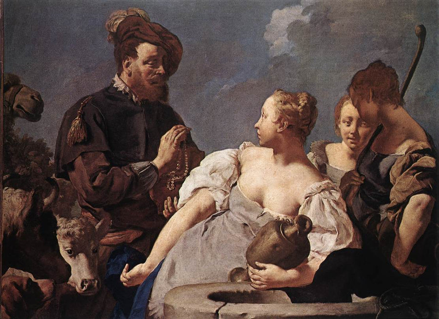 Rebecca at the Well - Giovanni Battista Piazzetta