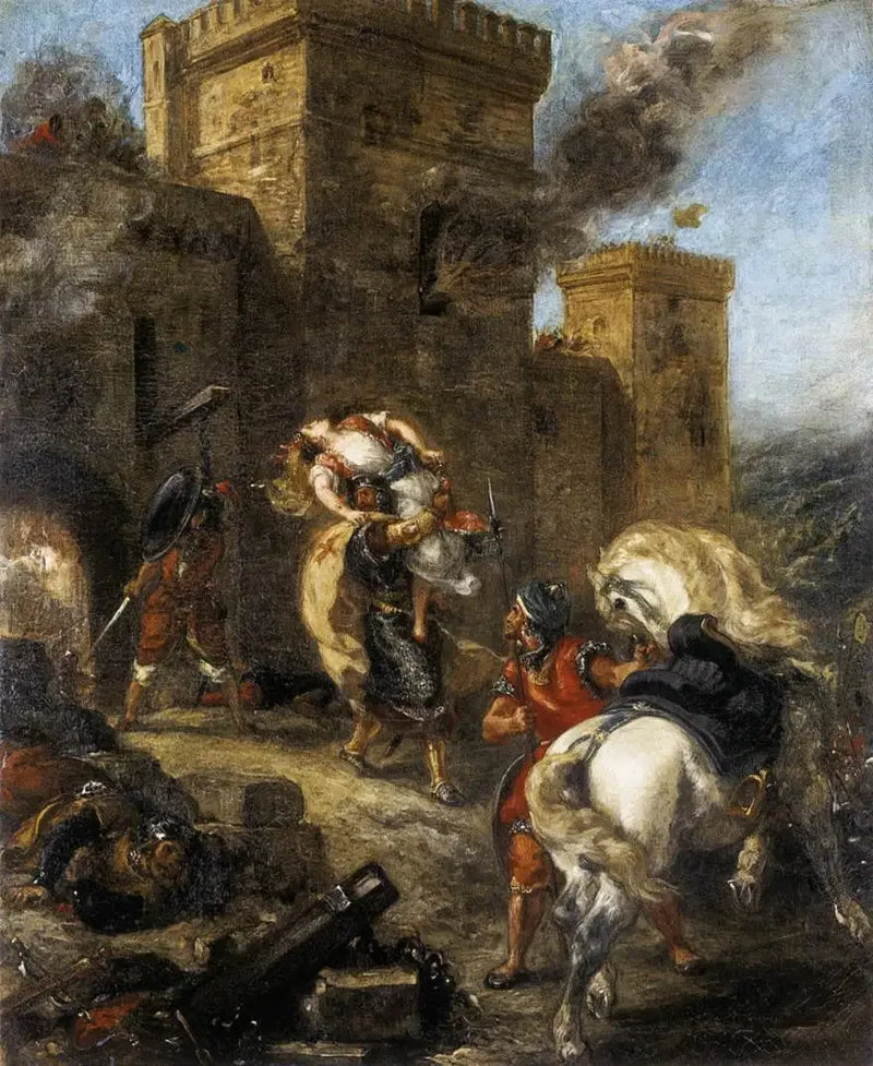 Rebecca Abducted by the Templar - Eugène Delacroix