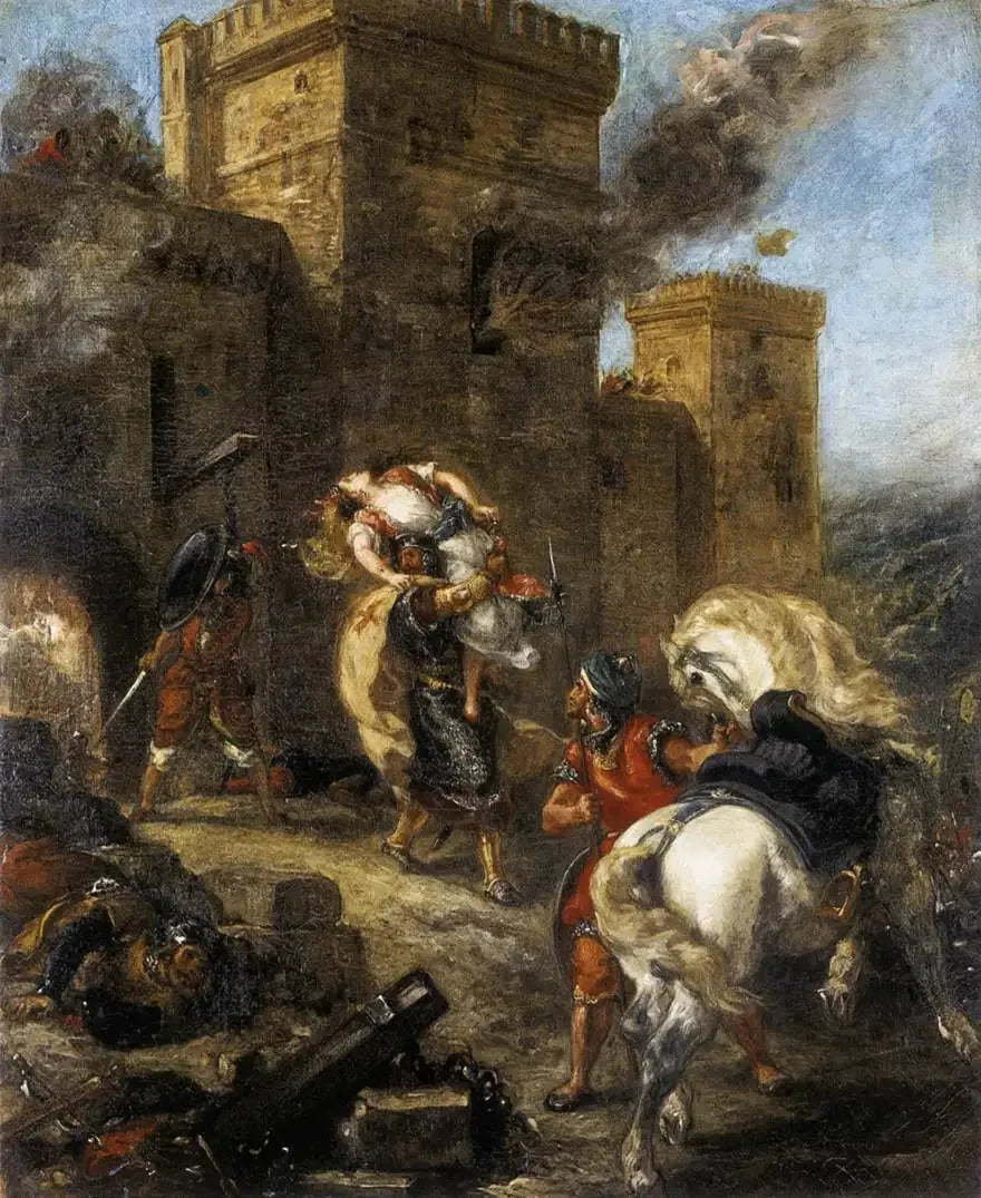 Rebecca Abducted by the Templar - Eugène Delacroix