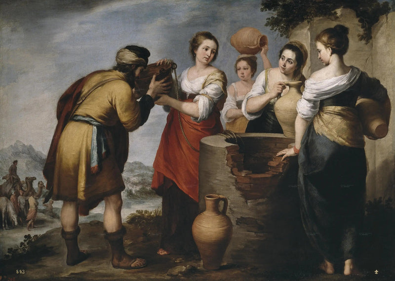 Rebecca and Eliezer - Bartolomé Esteban Murillo