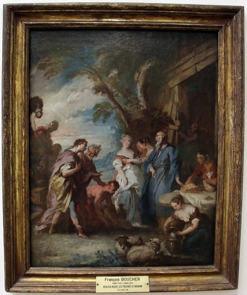Rebecca Receives the Presents from Abraham - François Boucher