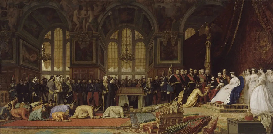 Reception of the Siamese ambassadors by Emperor Napoleon III at the Palace of Fontainebleau, June 27, 1861 - Jean-Léon Gérôme