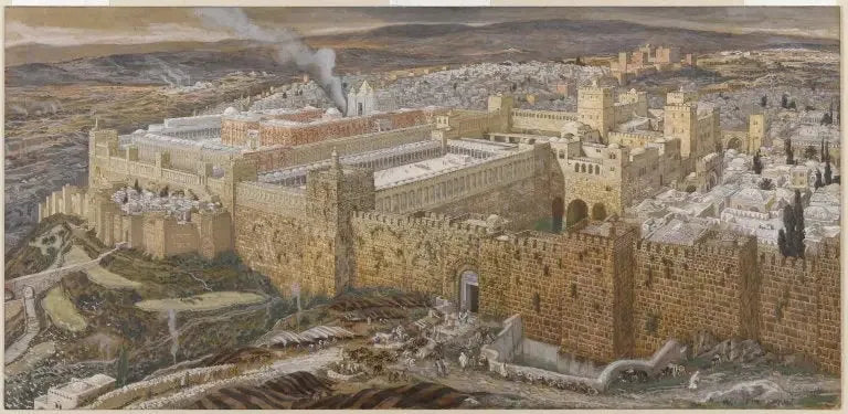 Reconstitution of Jerusalem and the Herod Temple - James Tissot