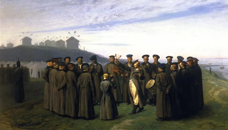 Recreation in a Russian Camp - Jean-Léon Gérôme