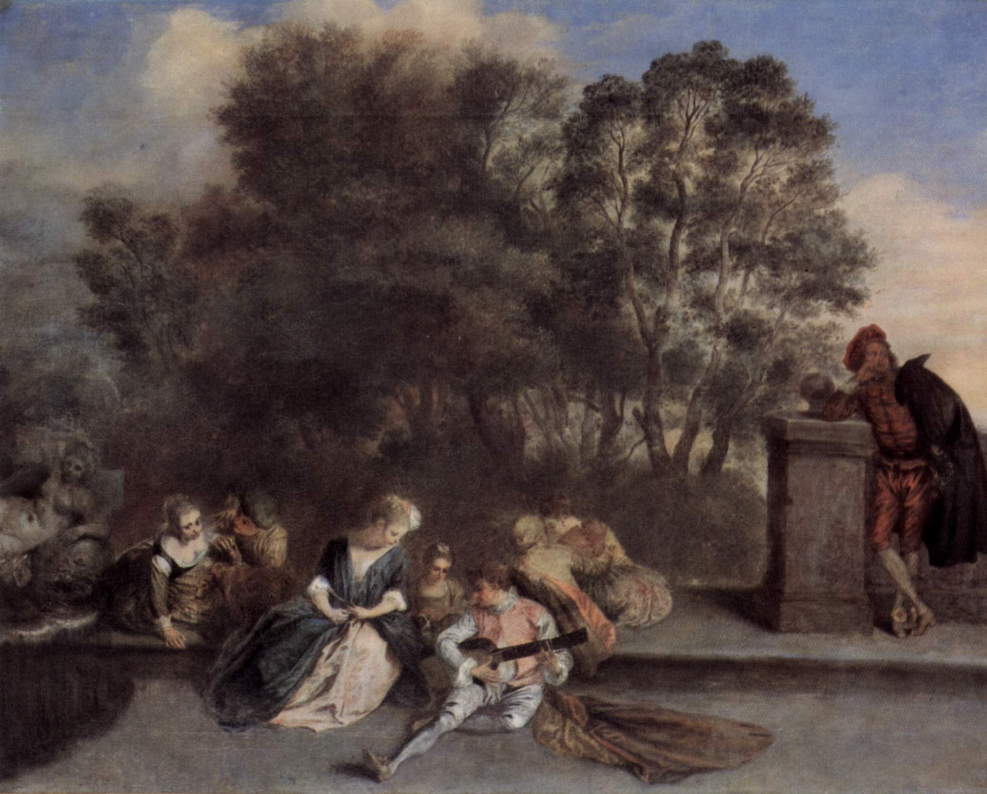 Récréation italienne - Antoine Watteau - Alpha Reproduction