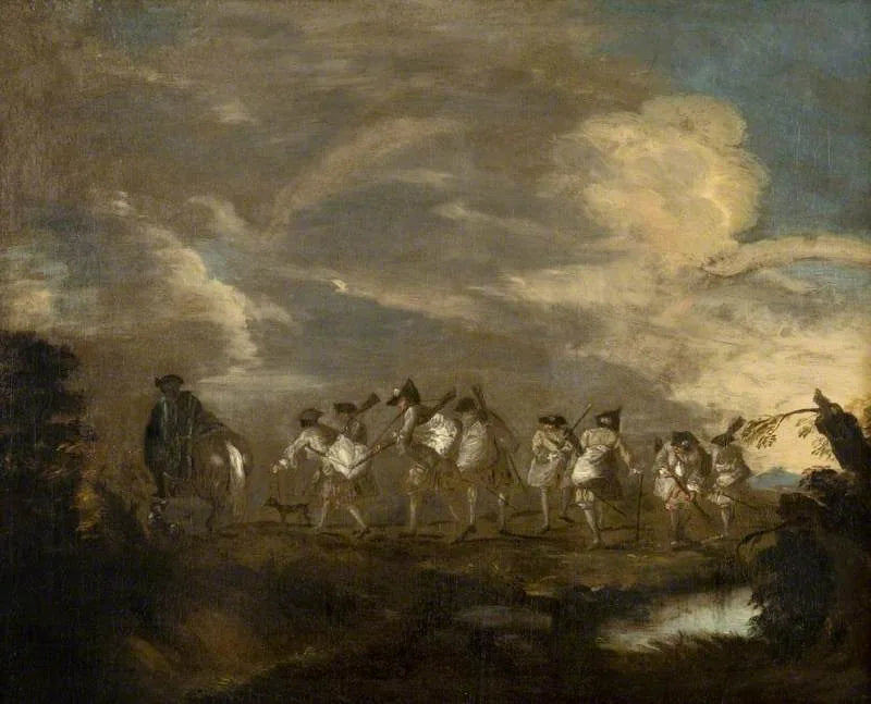Recrues qui vont rejoindre le regiment - Antoine Watteau