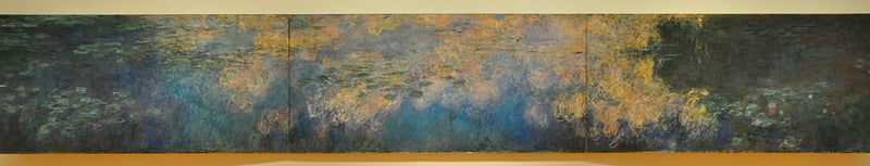 Reflections of clouds on the pond with water lilies - Claude Monet