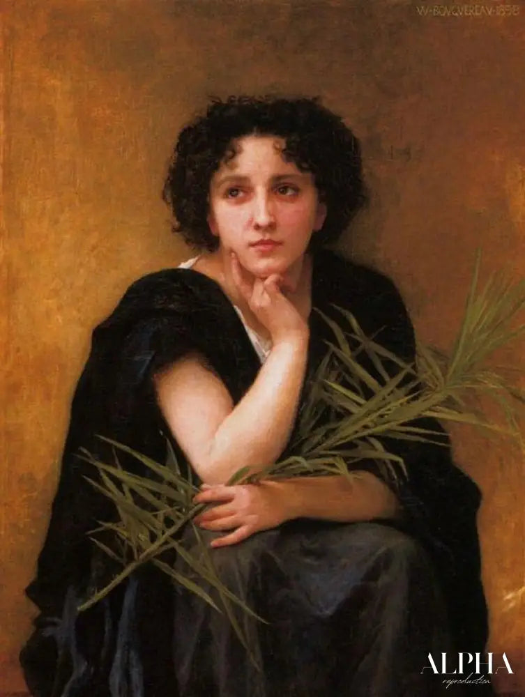 Réflexion - William Bouguereau - Reproductions de tableaux et peintures haut de gamme