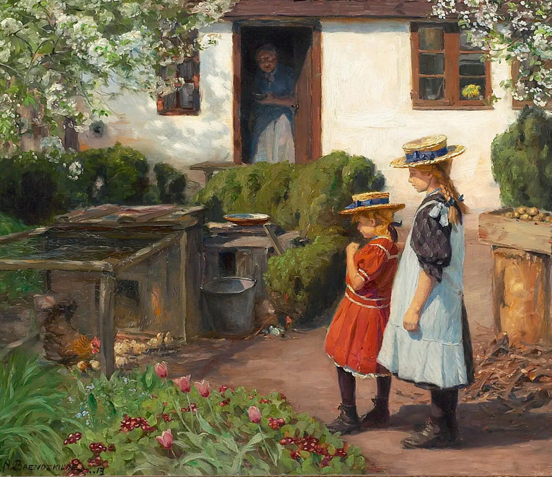 Watch the Chicks. - H. A. Brendekilde