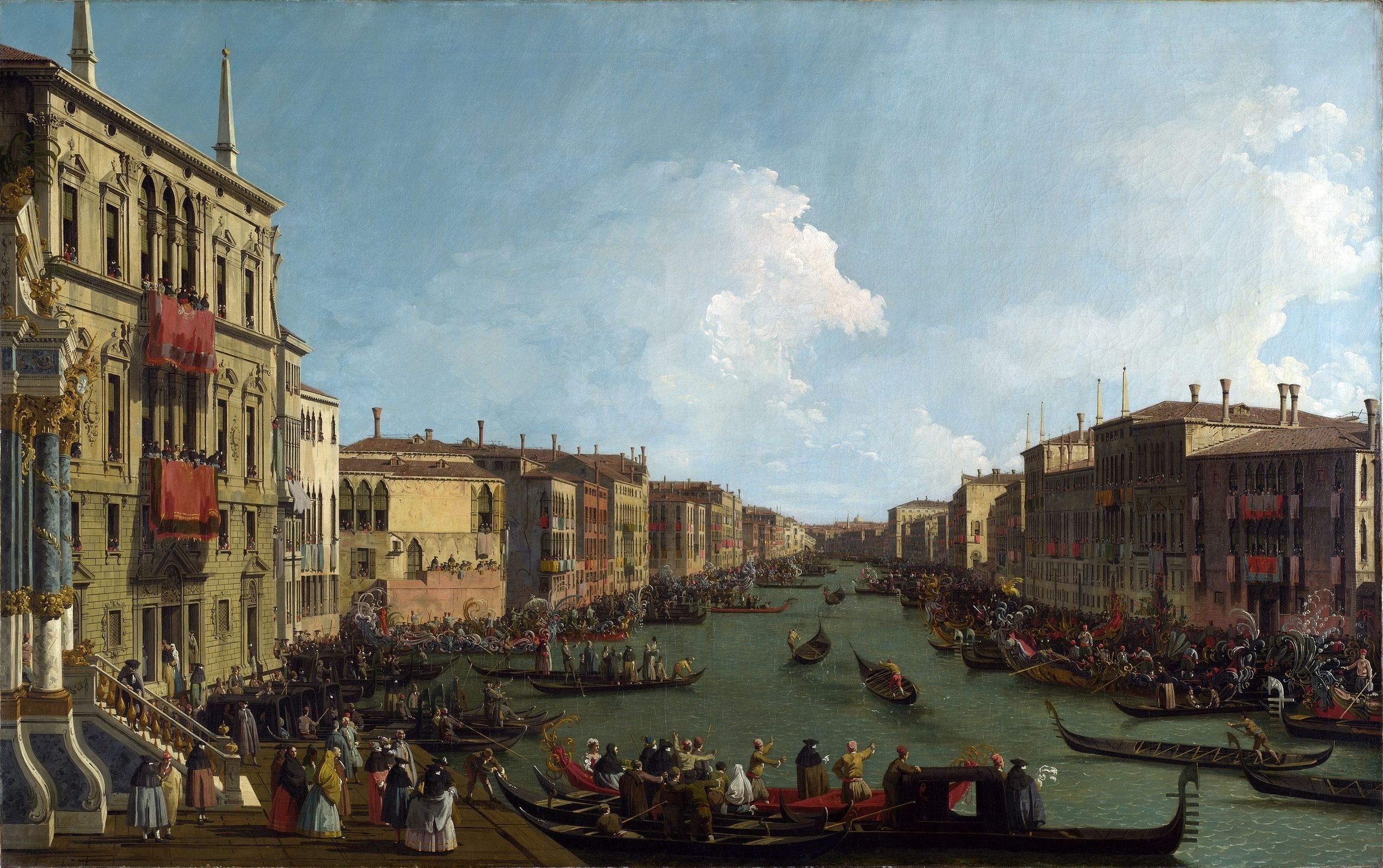 Regatta on the Grand Canal - Canaletto