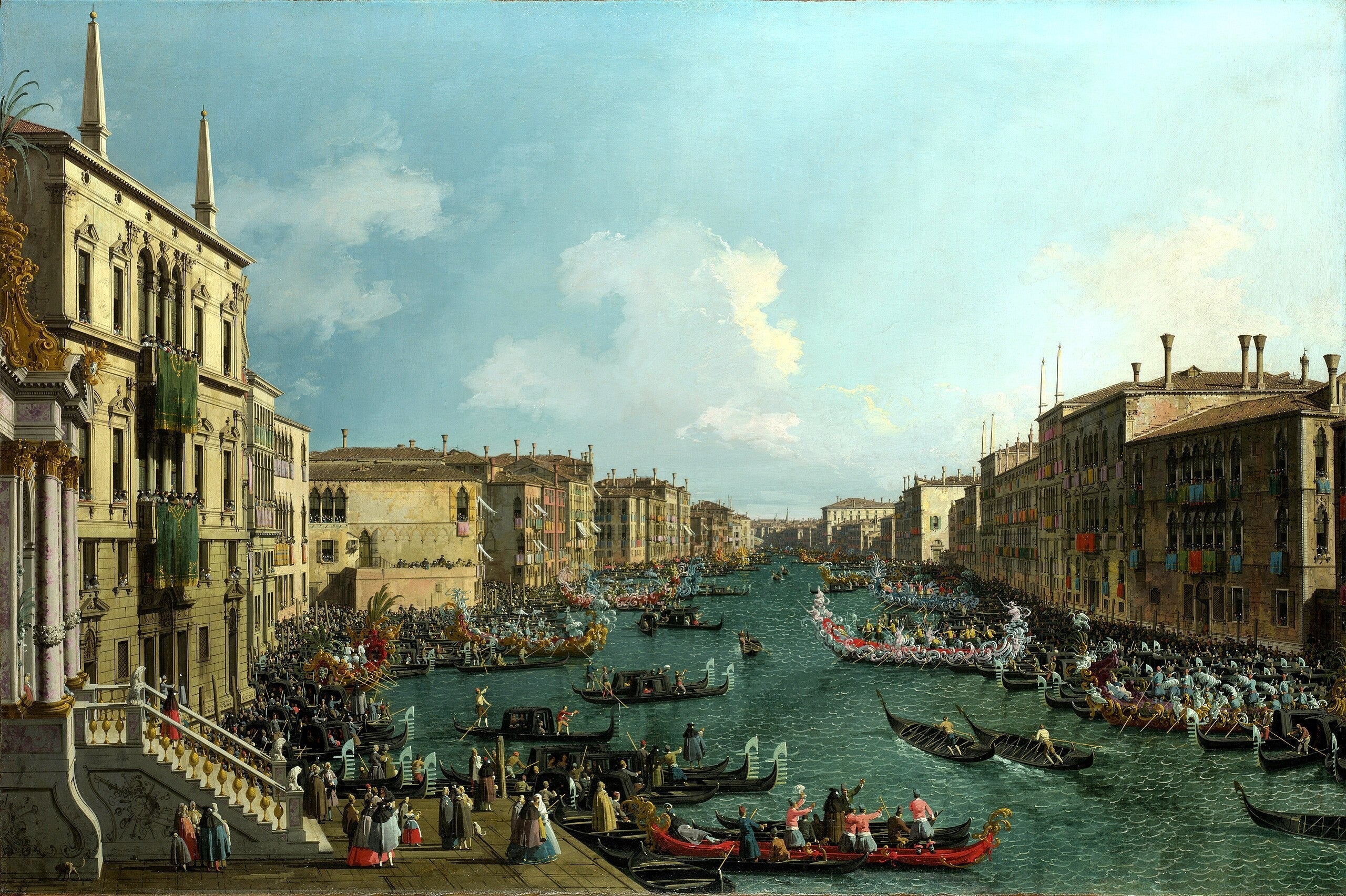 Regatta on the Grand Canal - Canaletto