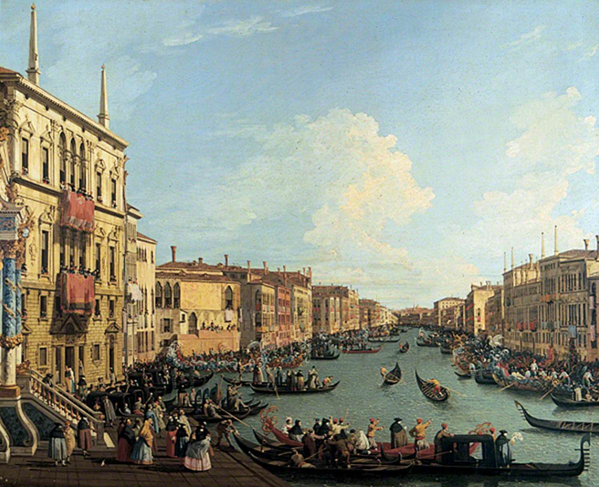 Regatta on the Grand Canal, Venice - Canaletto