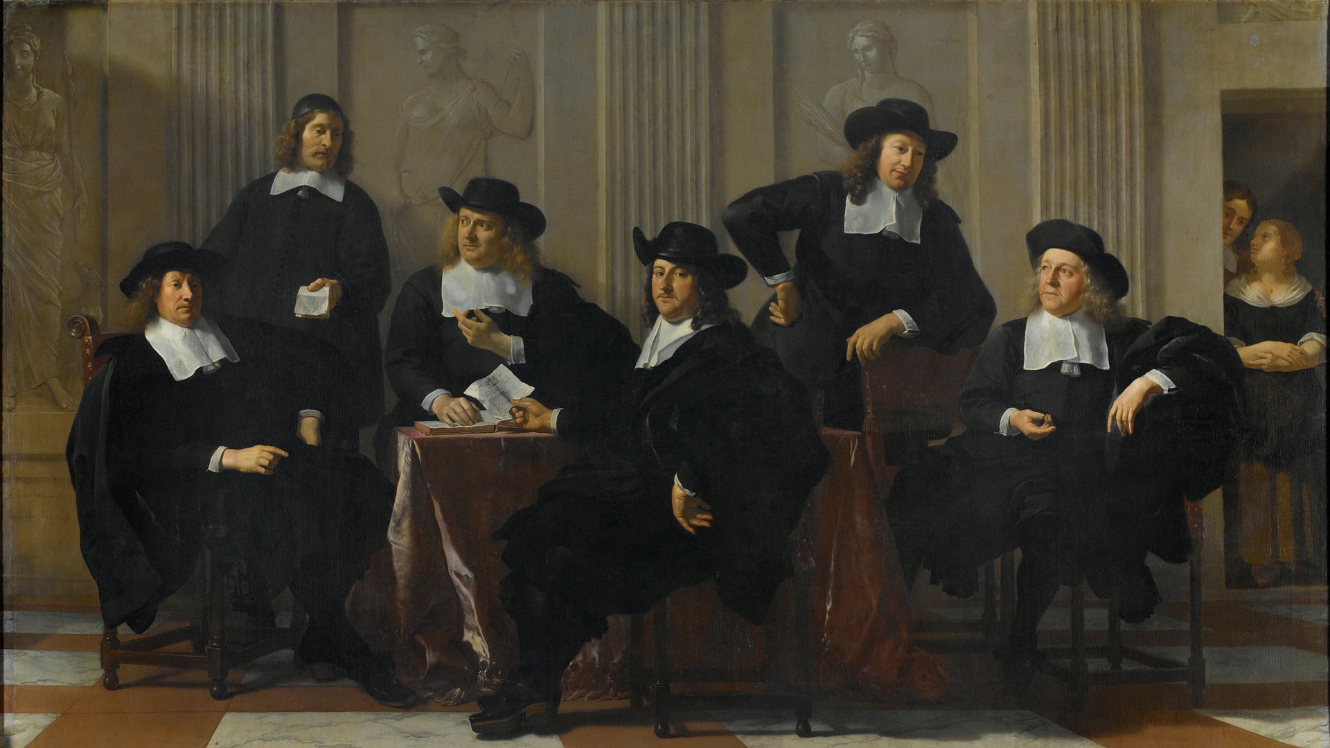 Les régents du Spinhuis et du Nieuwe Werkhuis à Amsterdam - Karel Dujardin