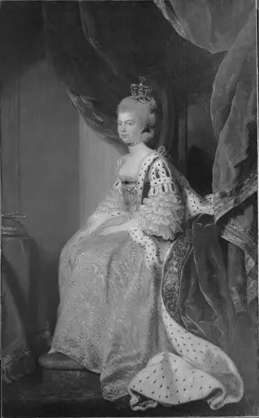 Queen Charlotte-Sophie of Mecklenburg-Strelitz. Wife of George III. - Joshua Reynolds