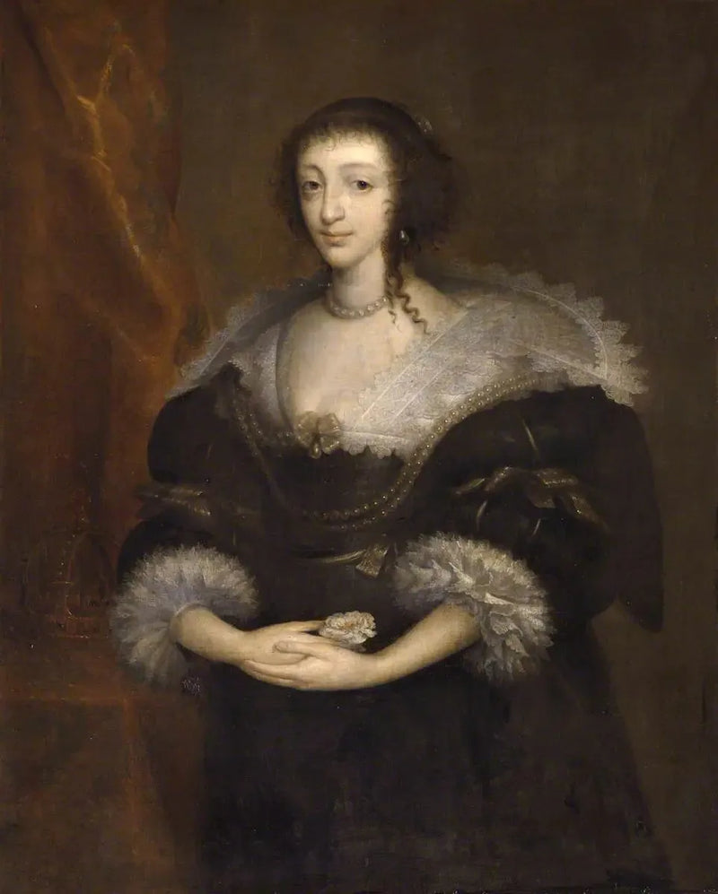 Queen Henriette Marie (1609–1669), consort of Charles I - Antoine van Dyck