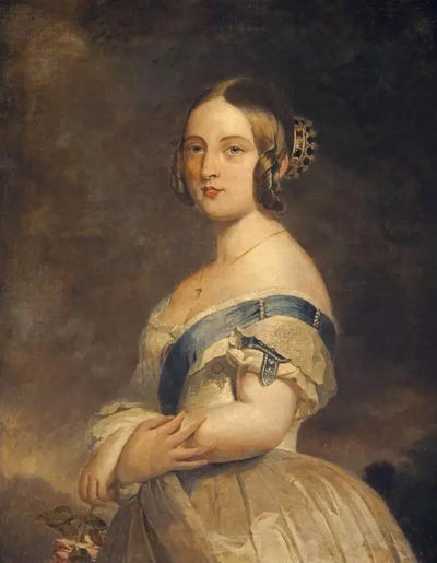 Reine Victoria 1819-1901. Règne de 1837 à 1901. - Franz Xaver Winterhalter - Alpha Reproduction
