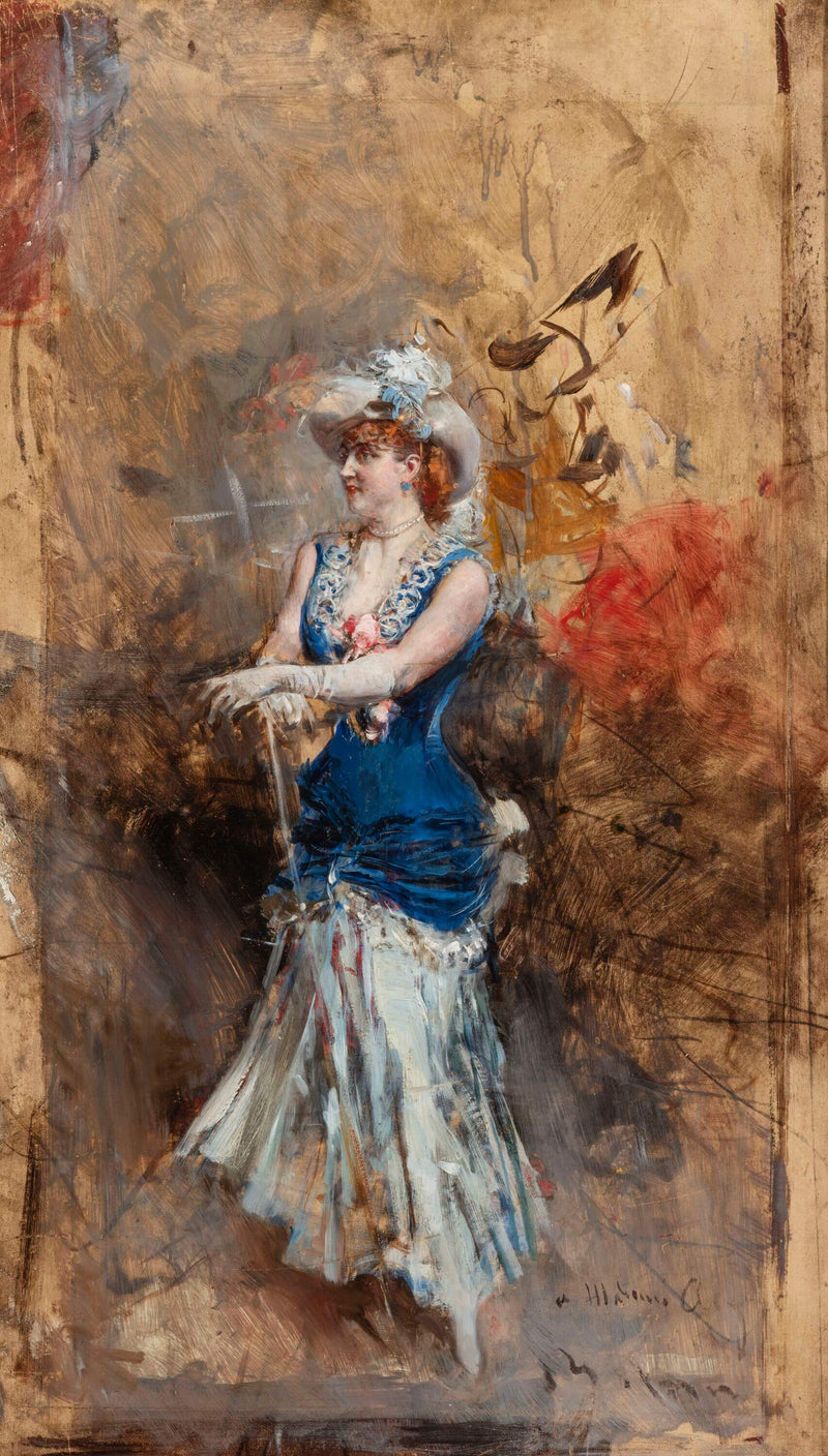Rejane on stage - Giovanni Boldini