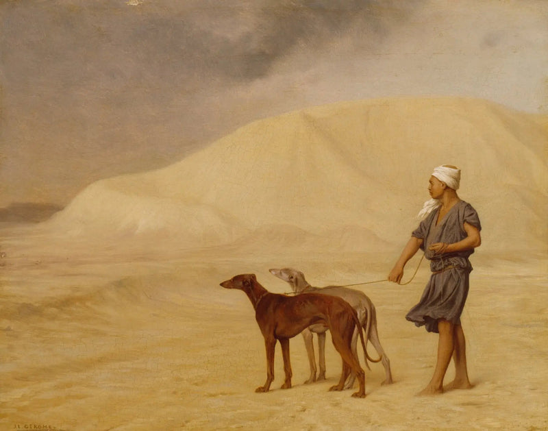 Dog Relay in the Desert - Jean-Léon Gérôme