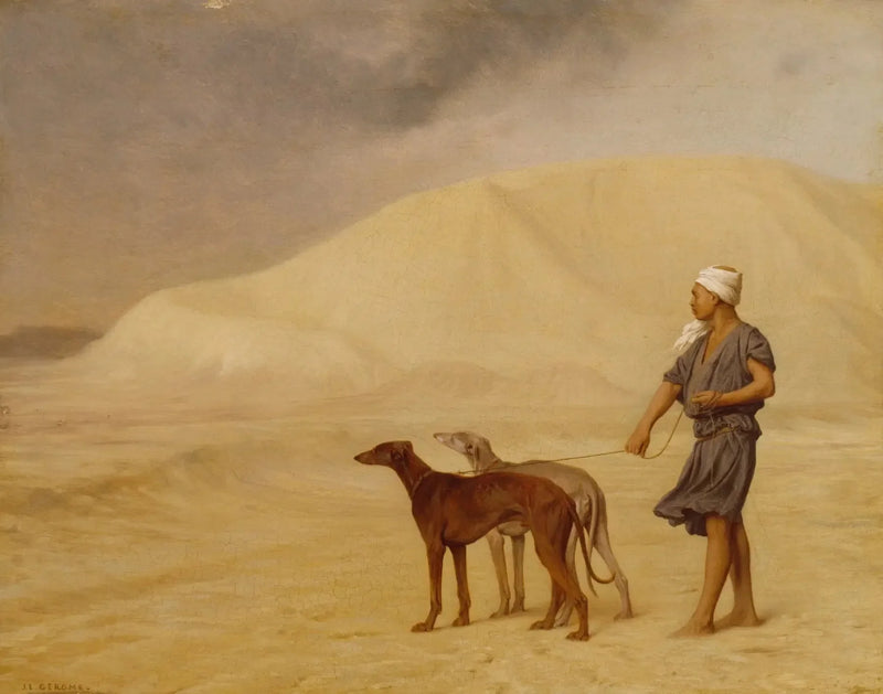Dog Relay in the Desert - Jean-Léon Gérôme