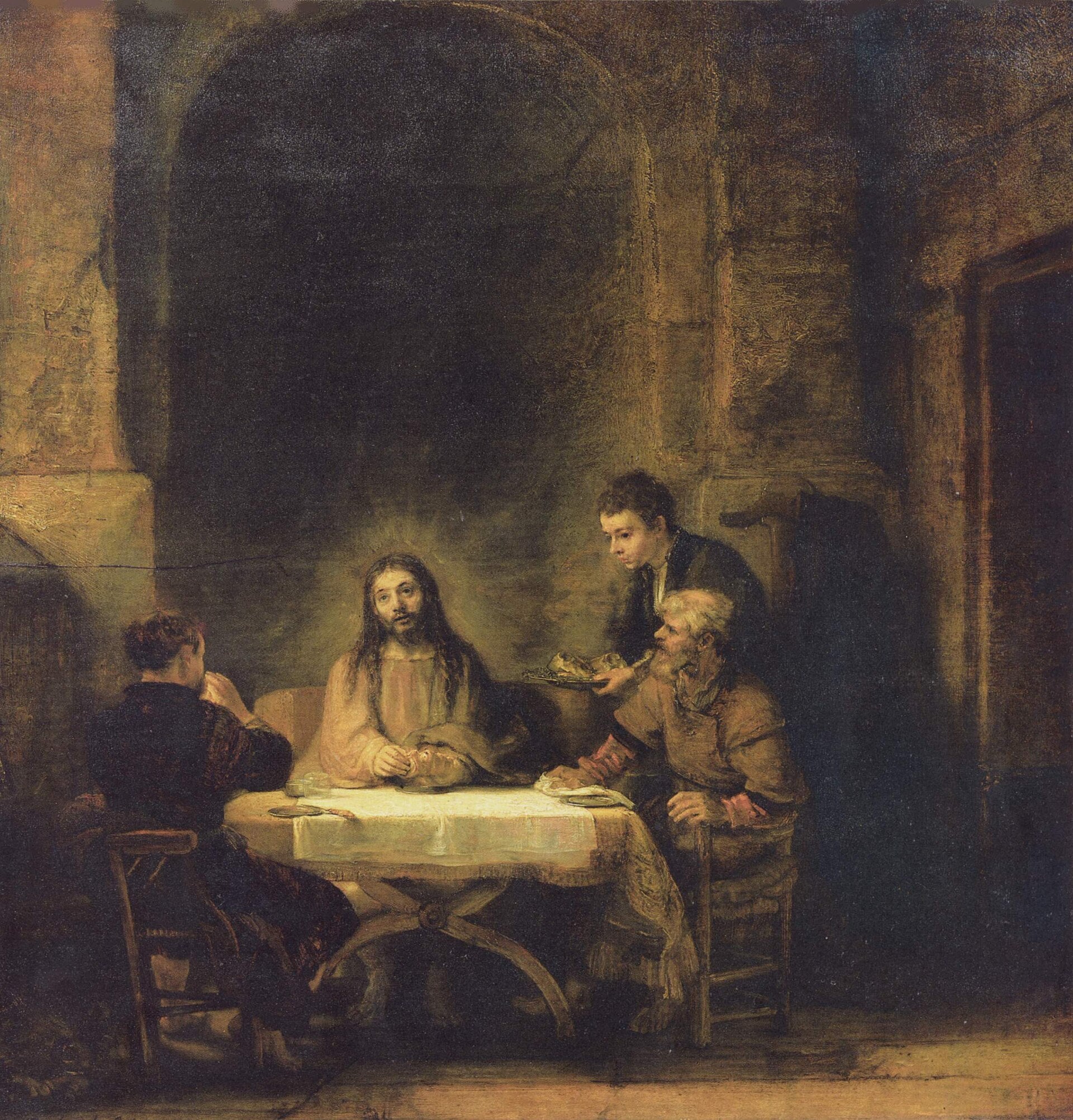 Le Souper à Emmaüs - Rembrandt van Rijn