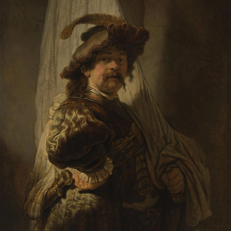 Le Porte-étendard de Rembrandt, autoportrait peint en 1636