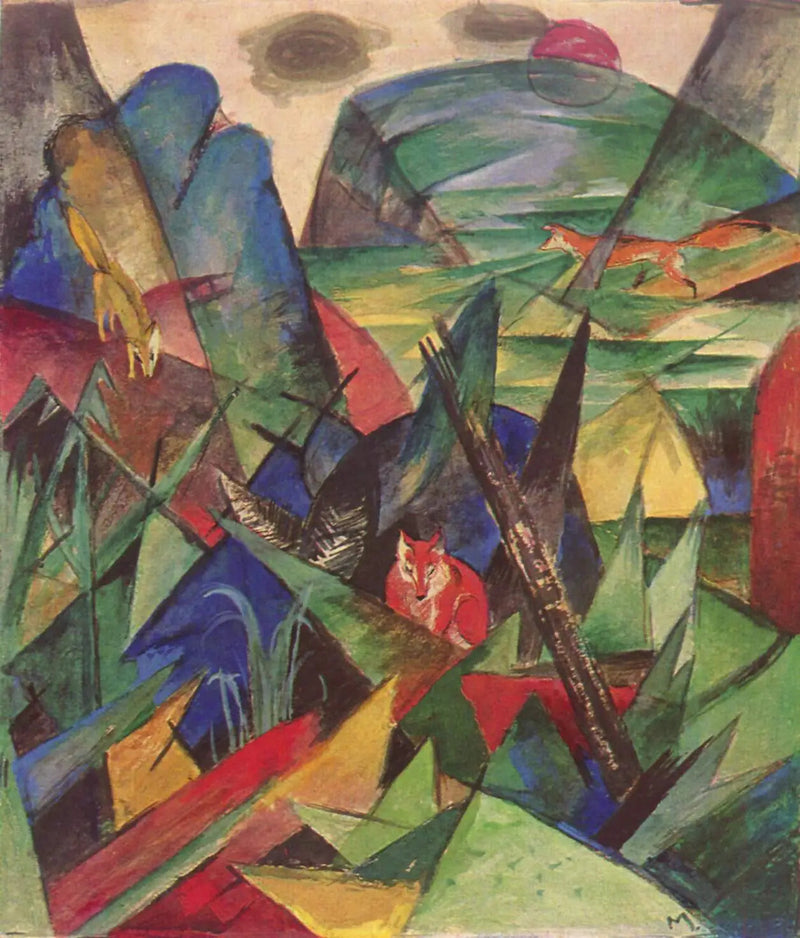 Foxes - Franz Marc