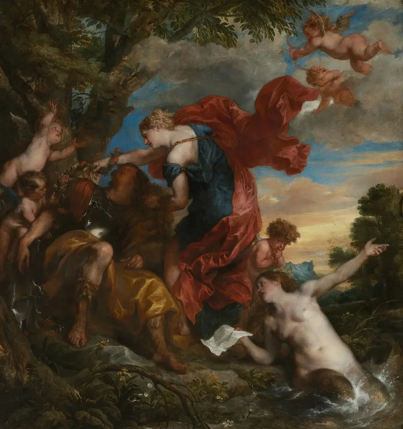 Renaud and Armide - Antoine van Dyck